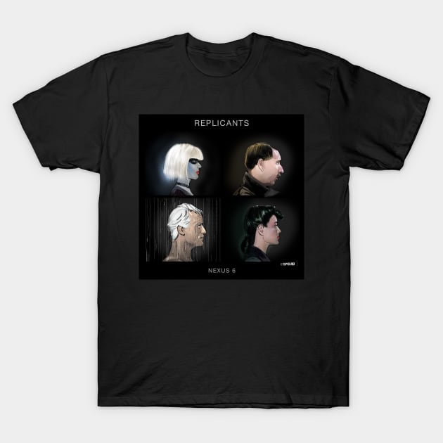 Replicants Dark Mode T-Shirt by spacelord